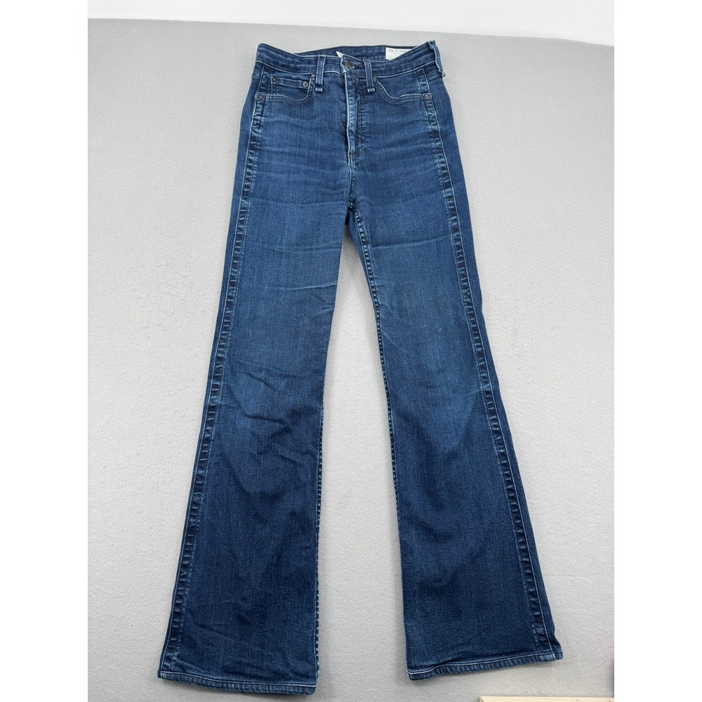 Rag & Bone Jane Super High Rise Flare Jeans Womens 26 (26x29) Big Sky Dark Wash